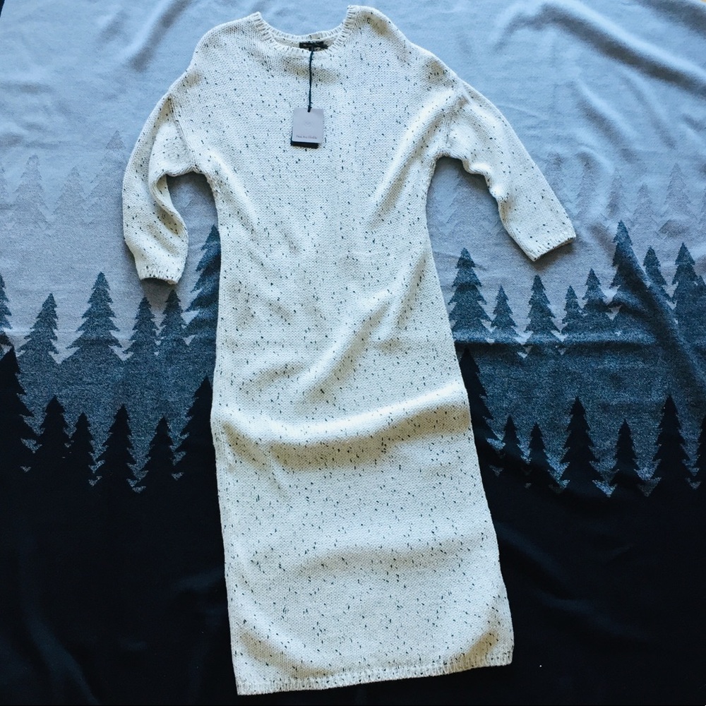 Knit wool dress